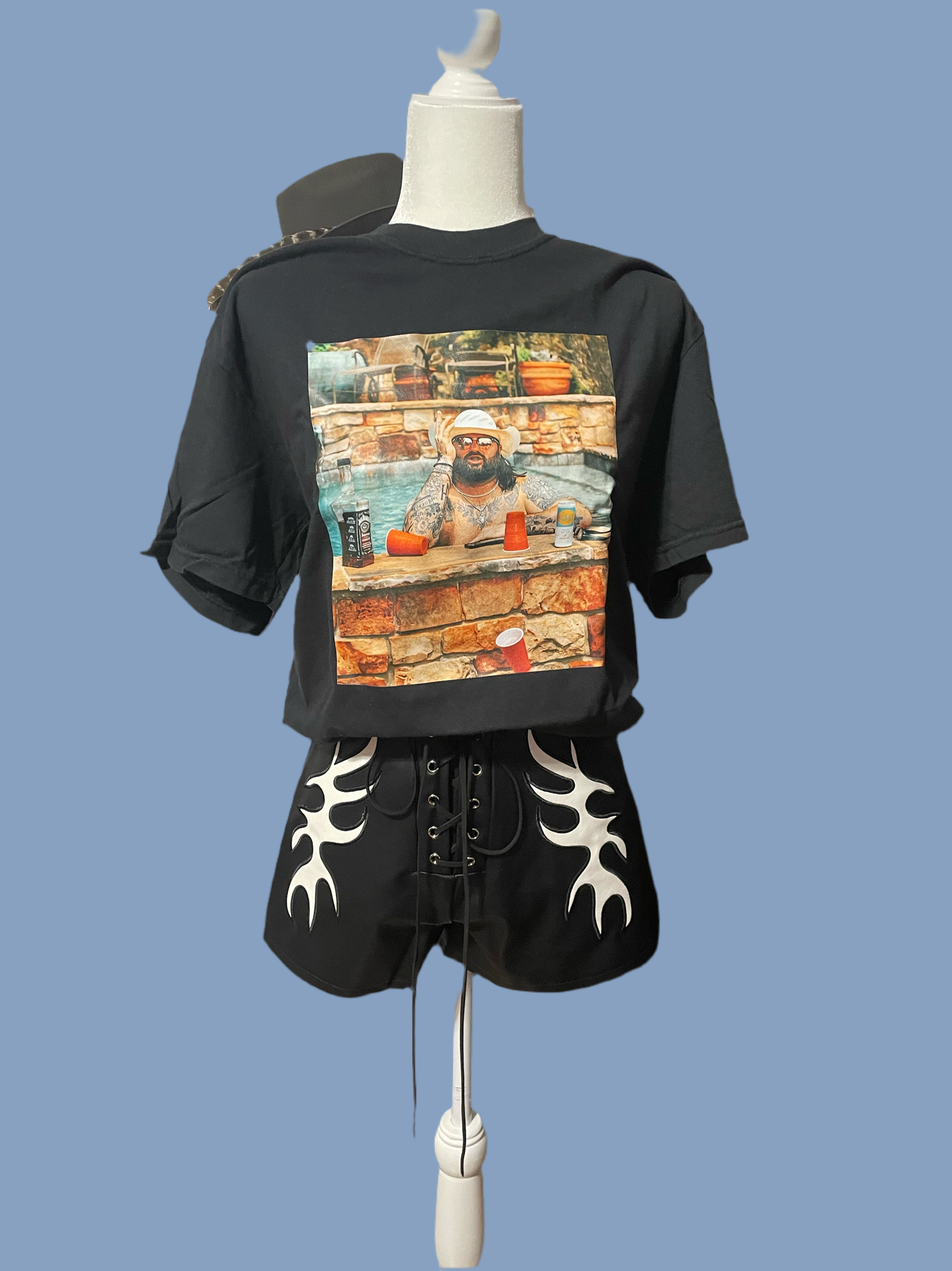 Ride The Lightning Leather Shorts