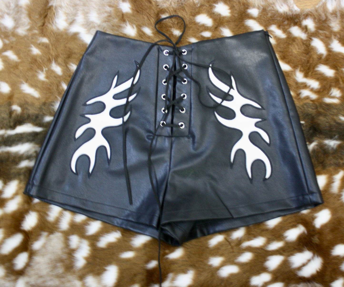 Ride The Lightning Leather Shorts