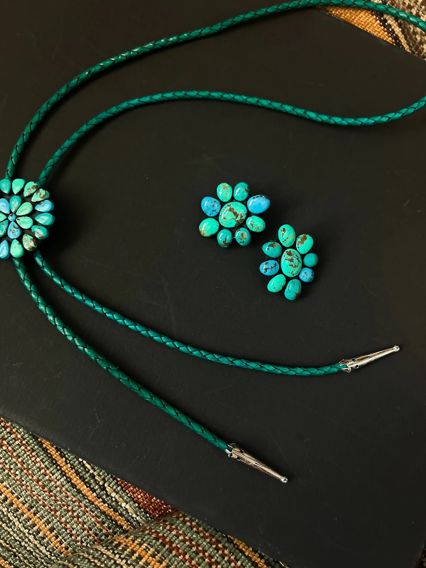 Tucson Turquoise Stud earrings, faux turquoise jewelry