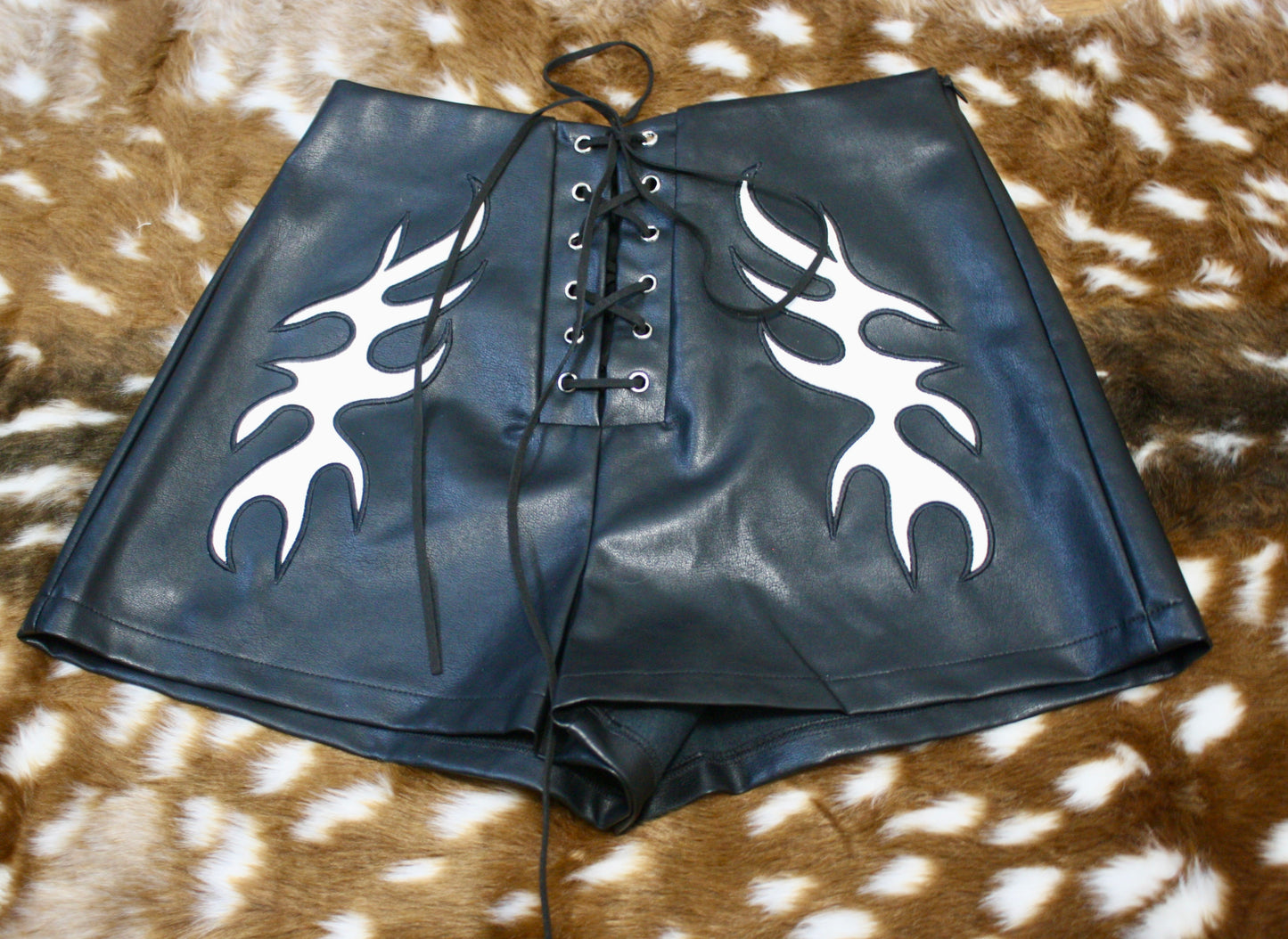 Ride The Lightning Leather Shorts