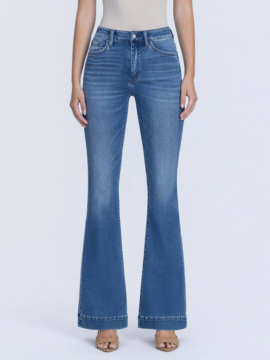 SUPER HIGH RISE TROUSER HEM JEANS