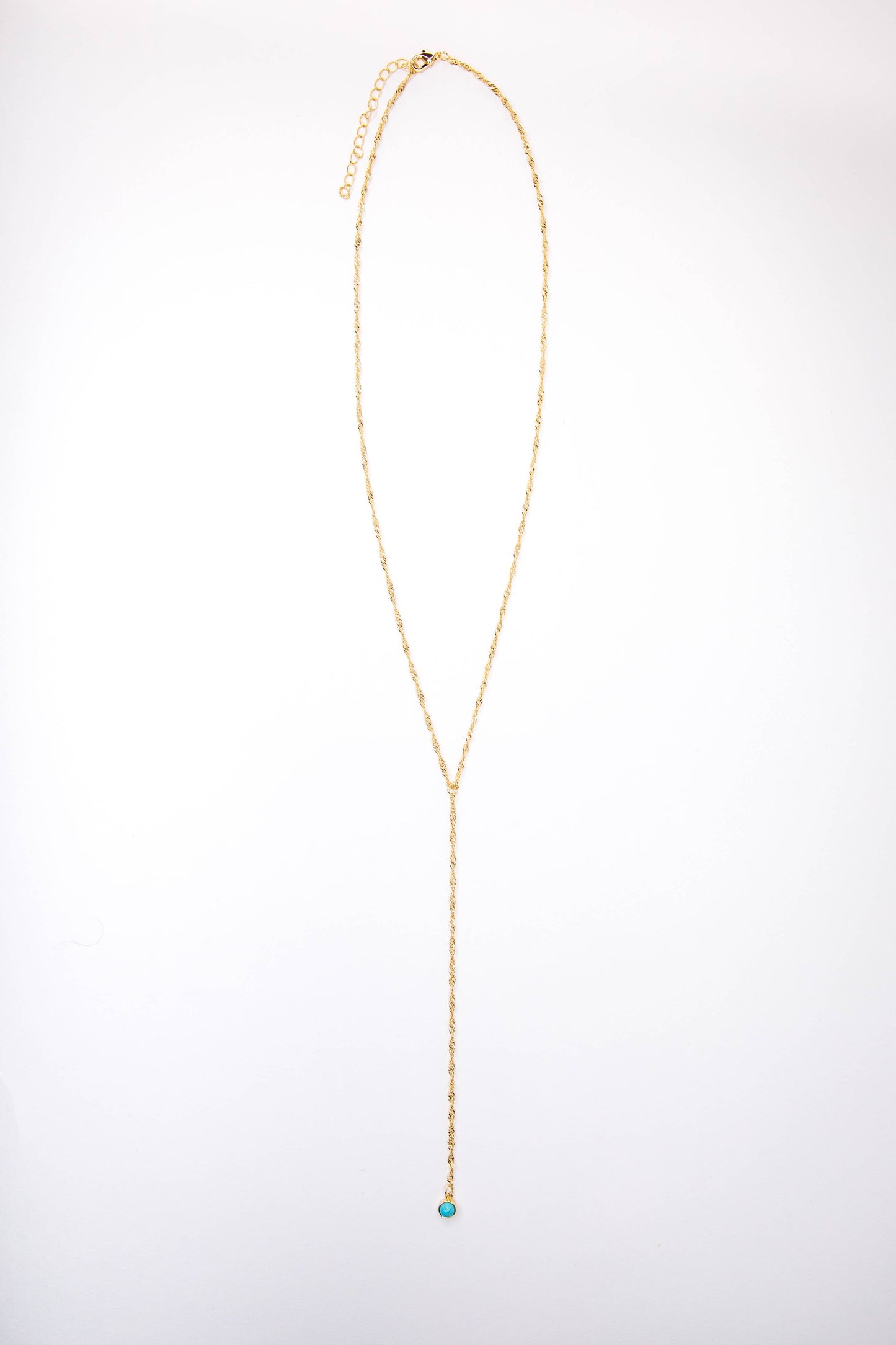 Gold Lariat Style Necklace