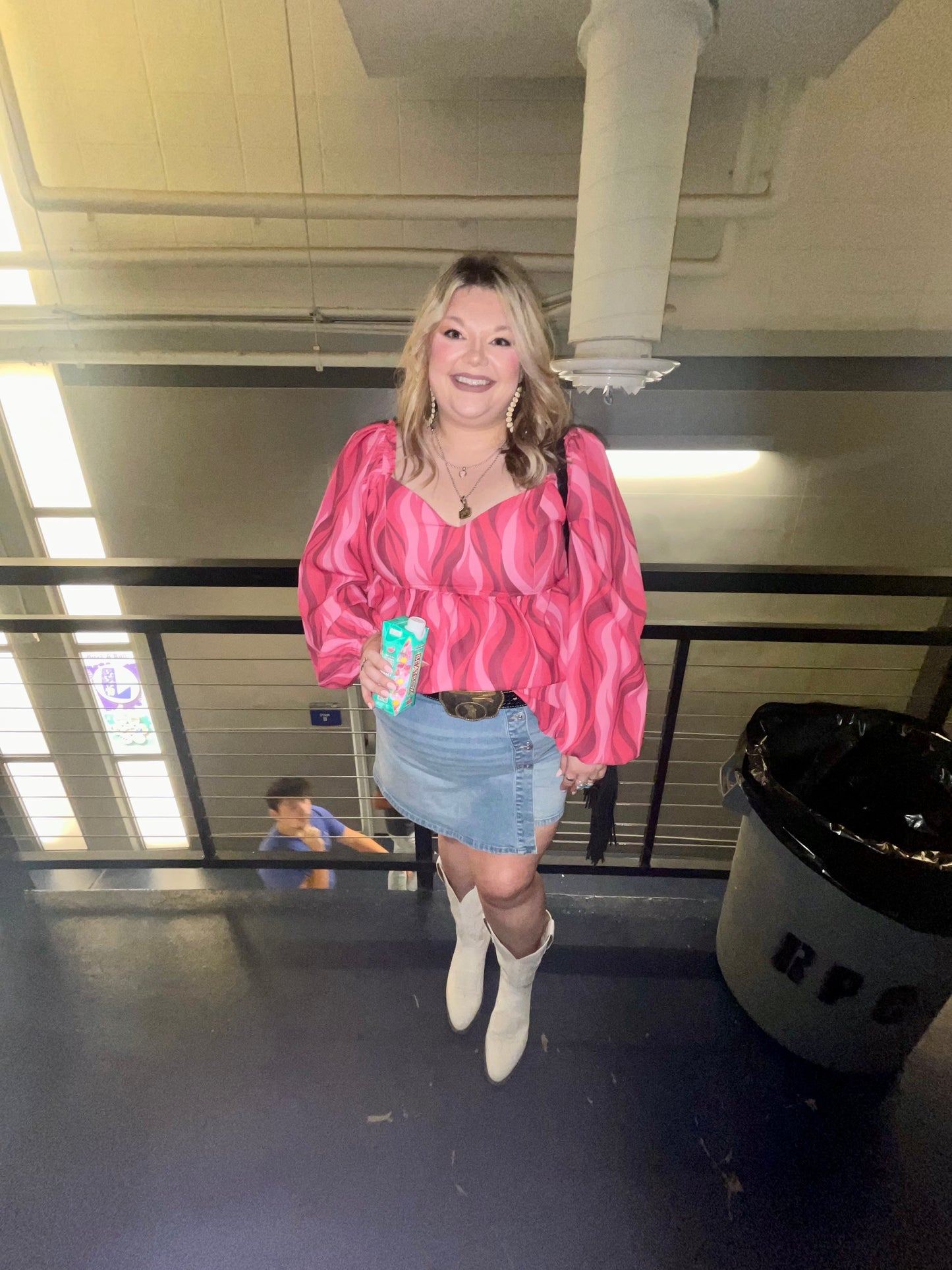 Flirty in Fuchsia Balloon-Sleeve Blouse