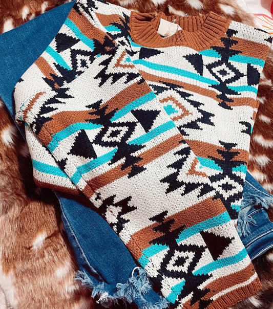 Plus Aztec Sweater