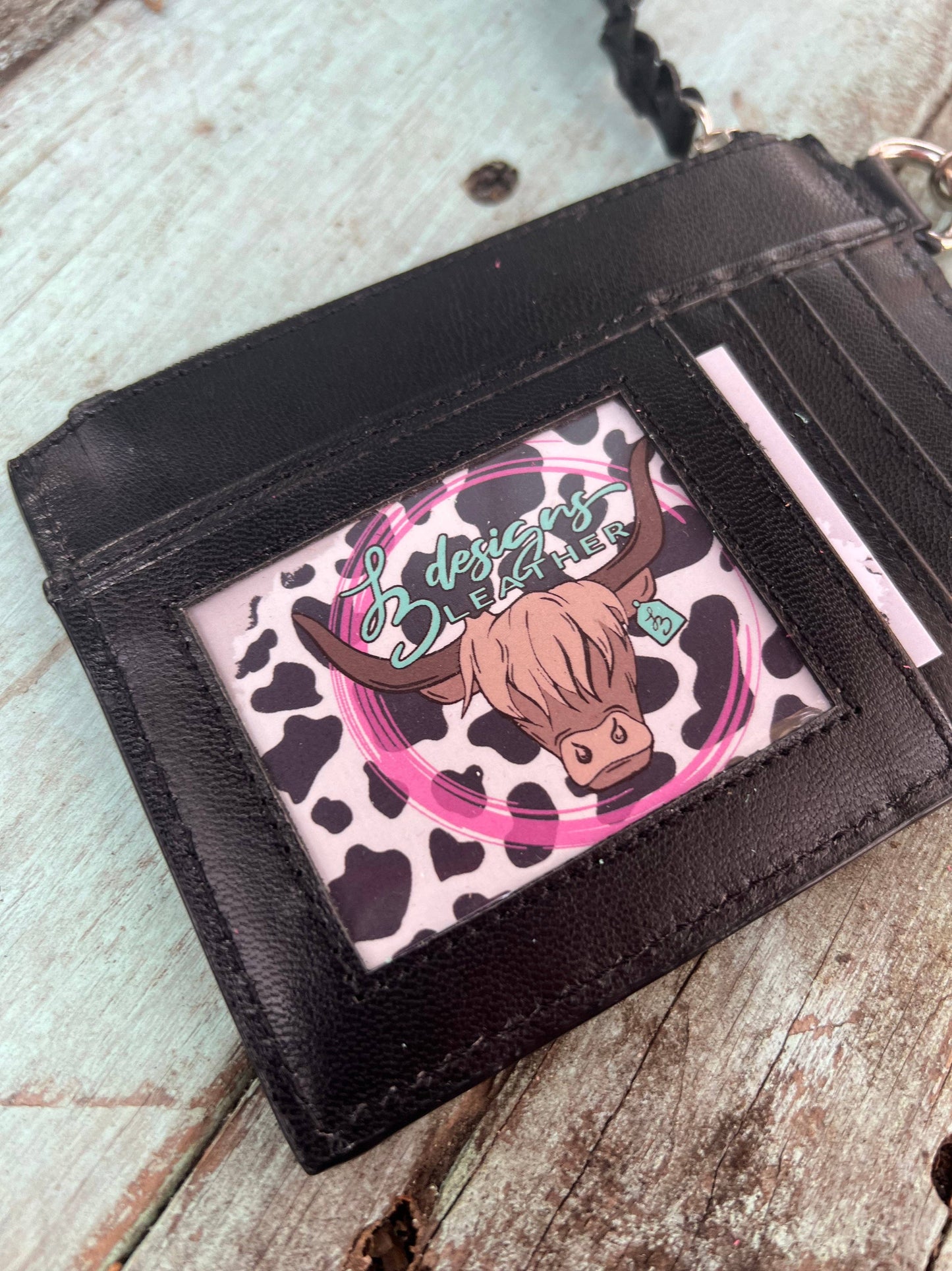 Lighting Bolt Turquoise Mini Wallet